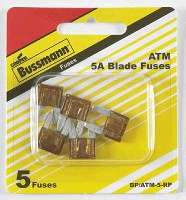 AUTO FUSE MINI TAN 5 AMP 5 PK