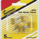 AUTO FUSE MINI YELLOW 20 AMP 5 PK