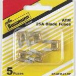 AUTO FUSE MINI CLEAR 25 AMP 5 PK
