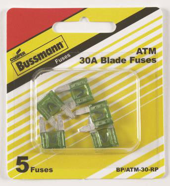 AUTO FUSE MINI GREEN 30 AMP 5 PK