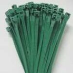 SELF-LOCKING CABLE TIE GREEN 8-IN