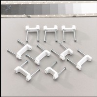 PLASTIC CABLE STAPLE 1/2-IN 50 PACK