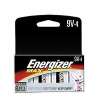 MAX ALKALINE BATTERY 9 VOLT 4 PACK