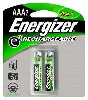 RECHARGEABLE BATTERY NIMH AAA 2 PK