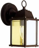 OUTDOOR WALL LANTERN BLACK