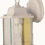 OUTDOOR WALL LANTERN WHITE