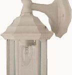 OUTDOOR WALL LANTERN BEVELLED WHITE