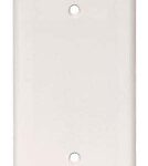 BLANK WALLPLATE 1 GANG WHITE