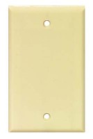 BLANK WALL PLATE 1 GANG IVORY