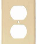 RECEPTACLE PLATE 1 GANG IVORY