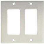 DECORATOR WALL PLATE 2 GANG WHITE