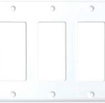 DECORATOR WALL PLATE 3 GANG WHITE