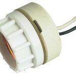 PORCELAIN PIGTAIL LAMP HOLDER