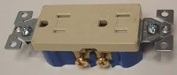 DECORATOR RECEPTACLE 15A IVORY