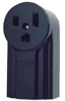 SINGLE RECEPTACLE BLACK 50 AMP