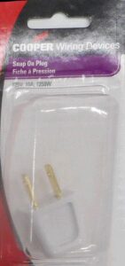 EZ-INSTALL PLUG 2 WIRE WHITE 15A