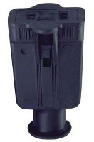 SINGLE RUBBER CONNECTOR BLACK 15A