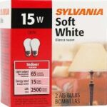 A15 INCANDESCENT LIGHT BULB 15W 2PK
