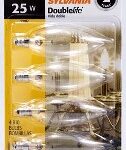 B10 CANDELABRA BULB 25W 4 PACK
