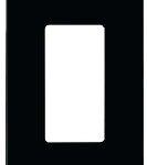 DECORATIVE PLATE 1 GANG BLACK