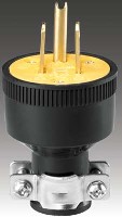 THERMOPLASTIC PLUG 3-WIRE 18-10 AWG
