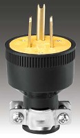 THERMOPLASTIC PLUG 3-WIRE 18-10 AWG