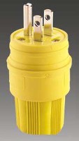 WATER TIGHT PLUG YELLOW 3 AMP