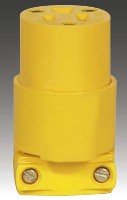 THERMOPLASTIC CONNECTOR YELLOW 15A