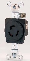 LOCKING RECEPTACLE 3 WIRE 15A 125V