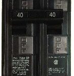 40A 2 POLE BREAKER TYPE Q