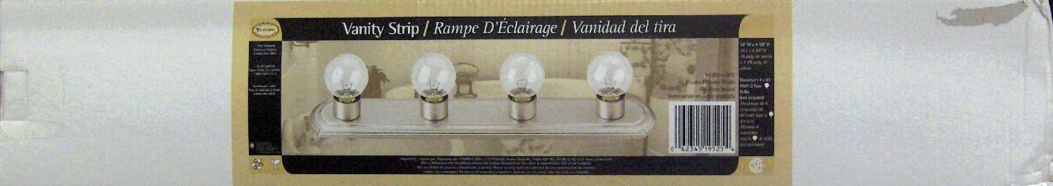 VANITY LIGHT 4 LIGHT 24-IN PEWTER