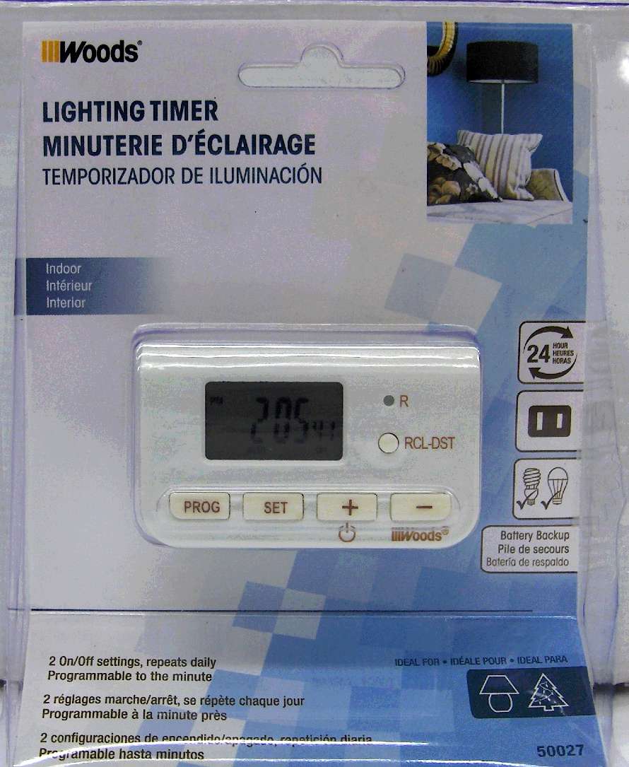 INDOOR LIGHTING TIMER WHITE