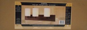 HAMPTON VANITY 3 LIGHT BRONZE