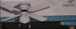 NEPTUNE CEILING FAN WHITE 42-IN