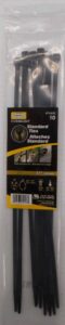 CABLE TIE BLACK 11-IN 10 PK