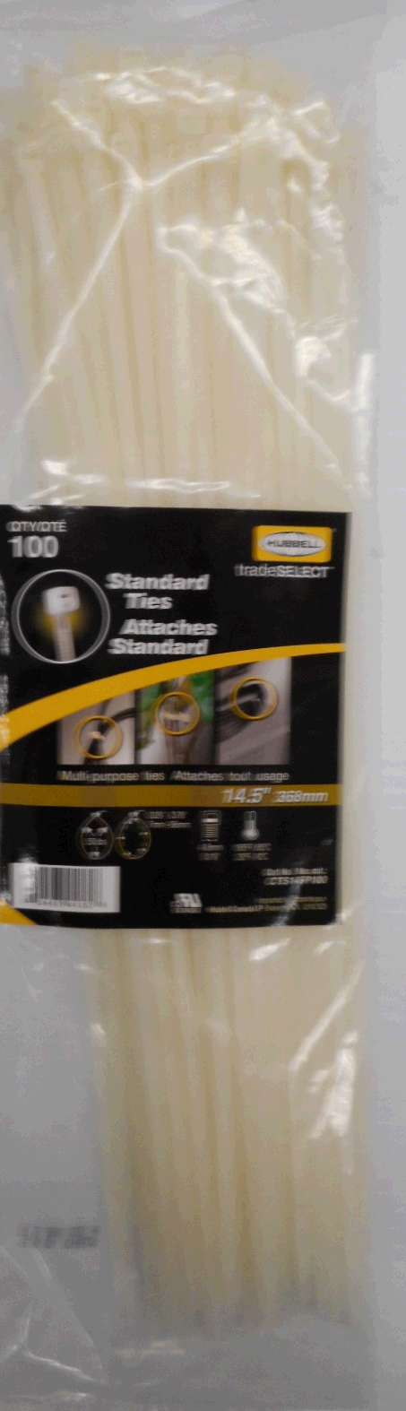 CABLE TIE NATURAL 14-IN 100 PK