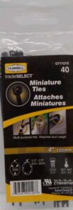 CABLE TIE BLACK 4-IN 40 PK