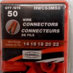 WIRE CONNECTOR ORANGE 50 PACK