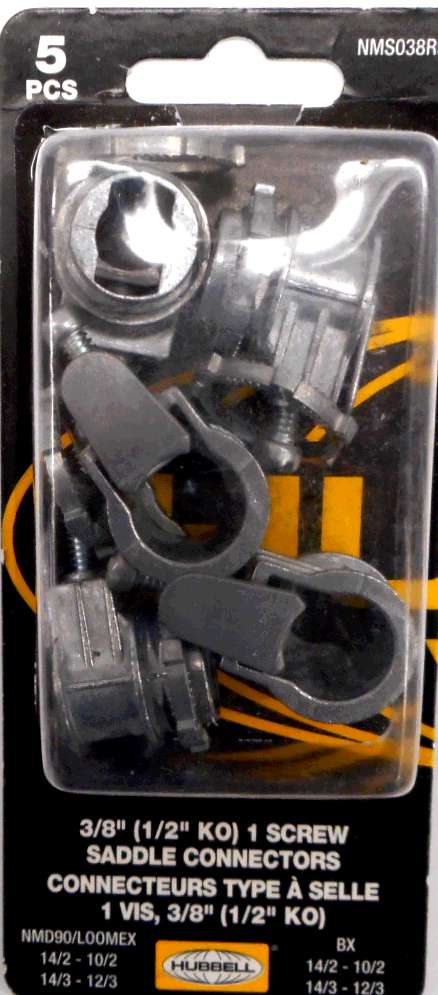 CABLE CONNECTOR 3/8-IN 5 PACK