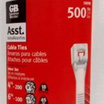 CABLE TIES NATURAL WHITE 500 PIECE