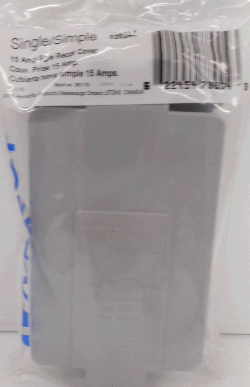 PVC DUPLEX COVER WHITE 1 GANG