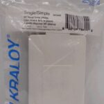 PVC GFI RECEPTACLE COVER 1 GANG
