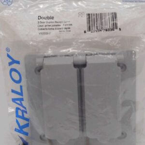 PVC DOUBLE DOOR DUPLEX COVER 2 GANG