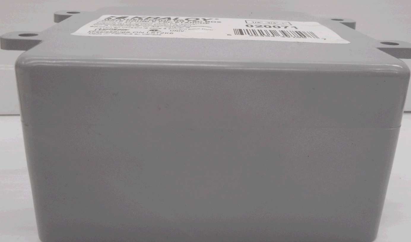PVC WEATHERPROOF DEVICE BOX 2 GANG