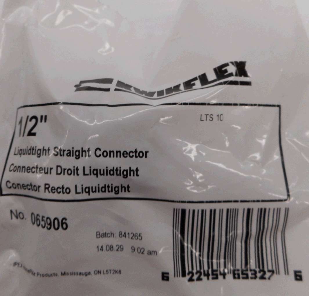 PVC STRAIGHT CONNECTOR 1/2-IN