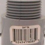 PVC TERMINAL ADAPTER 3/4-IN