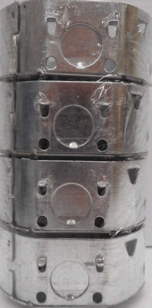 OCTAGONAL BOX 4 X 4 X 1.5-IN 4 PK