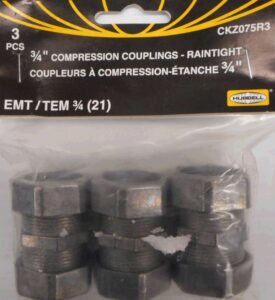 COMPRESSION COUPLINGS 3/4-IN