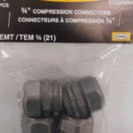 COMPRESSION CONNECTORS 3/4-IN