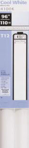 T12 FLUORESCENT TUBE 60W 4100K 96IN